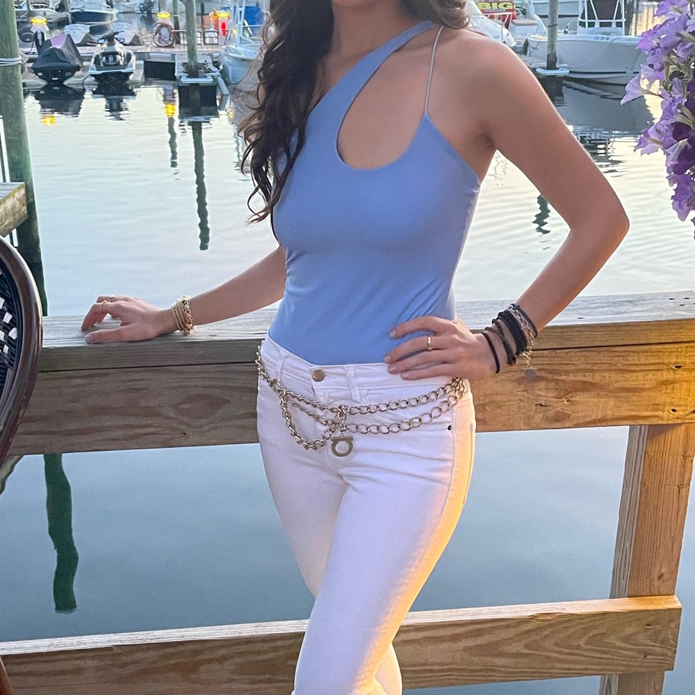 Alix NYC blue bodysuit
